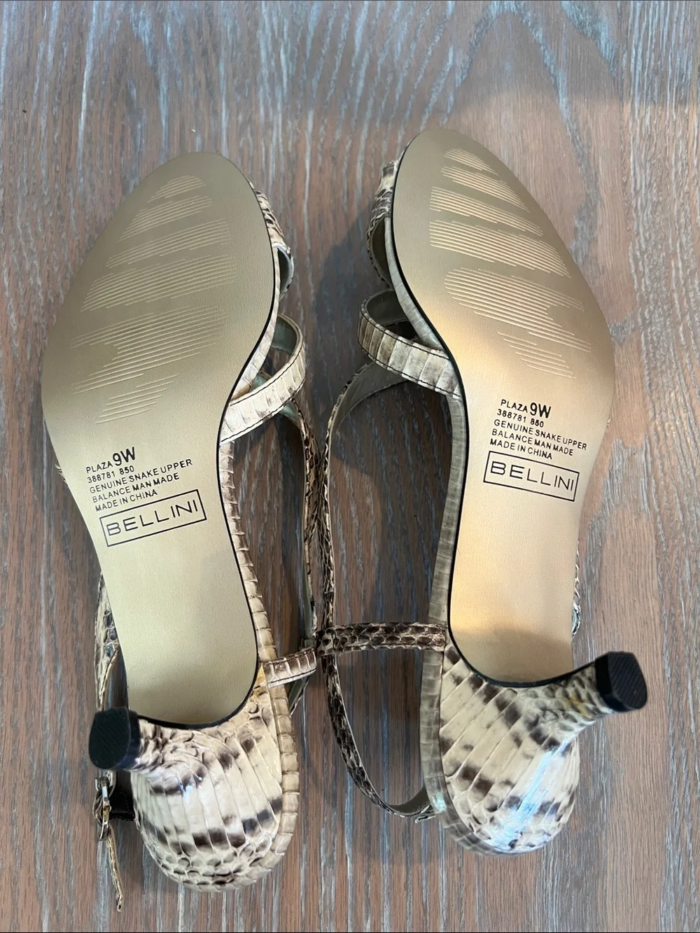 BELLINI Women's GENUINE SNAKE Sandals